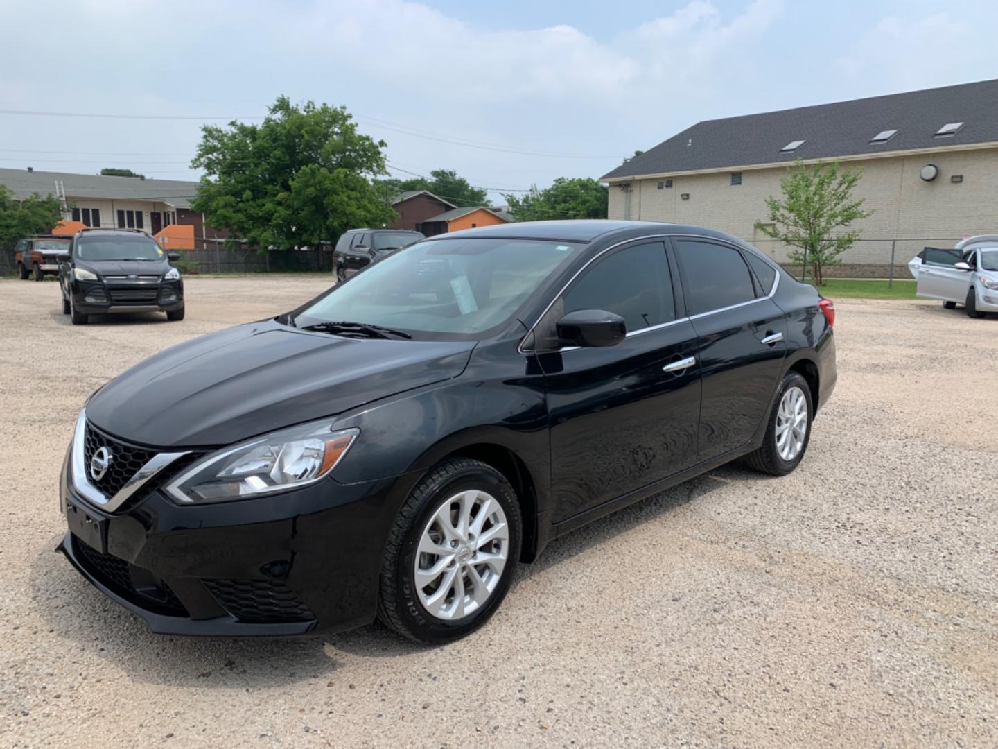 2019 Black /Black Nissan Sentra S (3N1AB7APXKL) with an 1.8L L4 SFI DOHC 16V engine, AUTOMATIC transmission, located at 1830 North Belt Line Road, Irving, TX, 75061, (469) 524-0199, 32.834373, -96.993584 - Photo#2